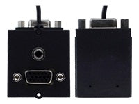 BACHMANN Rahmen 1xVGA+Klinke 90 Abgang seitlich