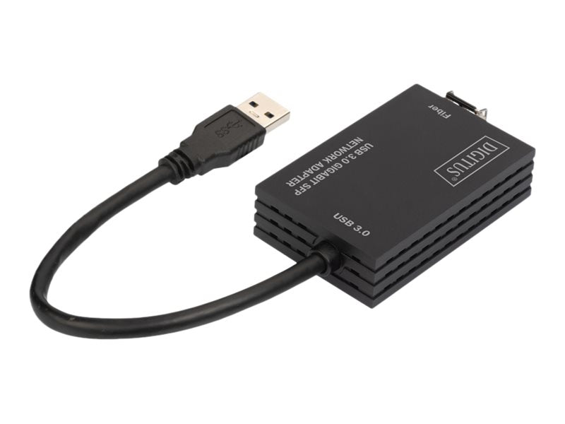 DIGITUS USB 3.0 Gigabit SFP Netzwerkadapter Detailansicht