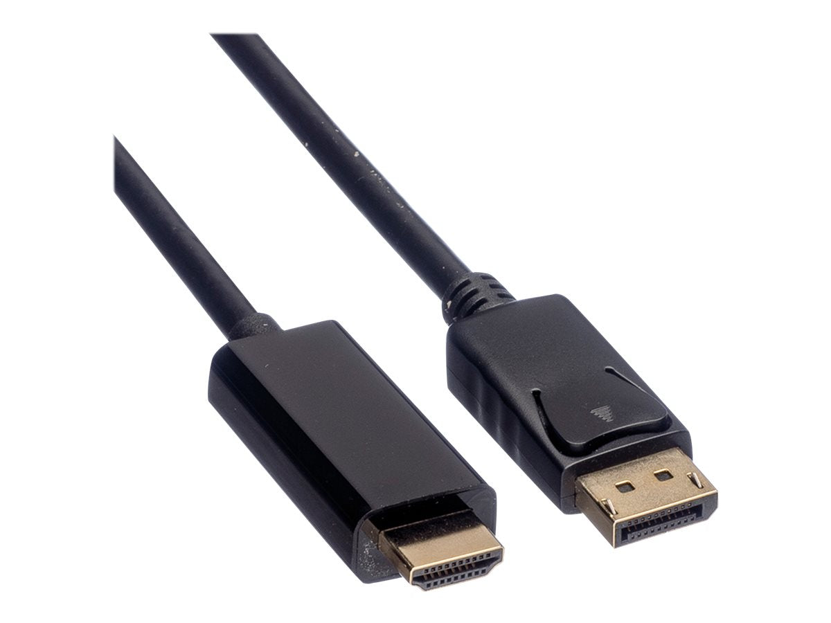 ROLINE DisplayPort Kabel DP - UHDTV ST/ST schwarz 3m - Detailansicht der Steckkontakte