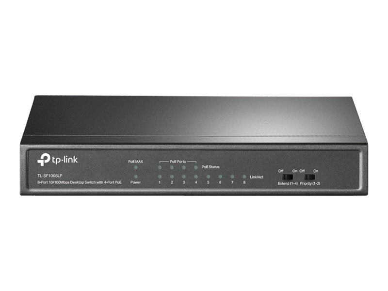 TP-LINK TL-SF1008LP 8-Port Switch Rückansicht