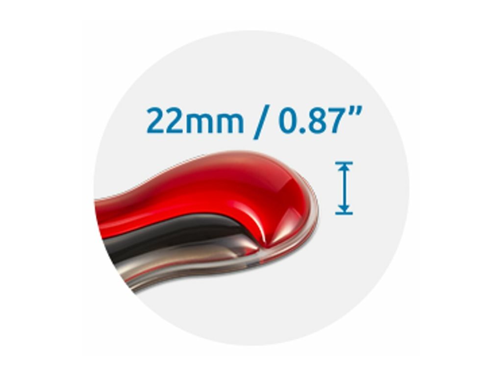 KENSINGTON Slim Duo Gel Handgelenkauflage für Maus Rot - Verpackung