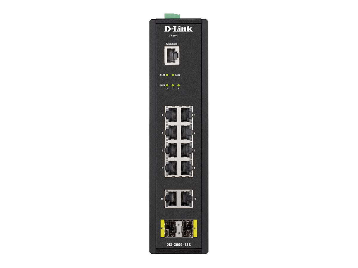 D-LINK DIS-200G-12S Industrial Smart Managed Switch Seitenansicht