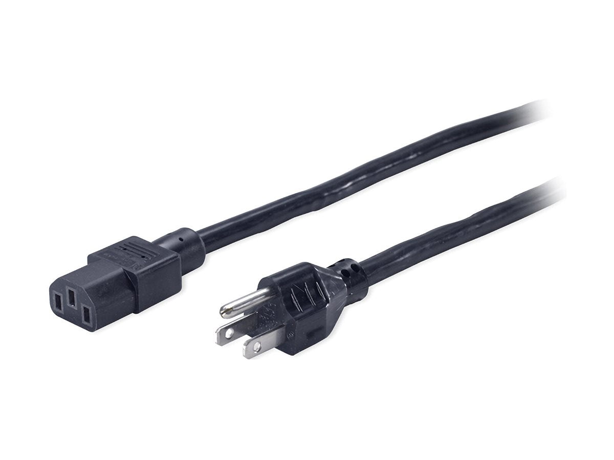 APC Power cable NEMA 5-15m to power IEC 60320 C13 AC 120V 2,44m Black - Vorderansicht