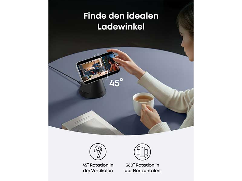 ANKER MagGo 3-in-1 Charging Station Vorderansicht