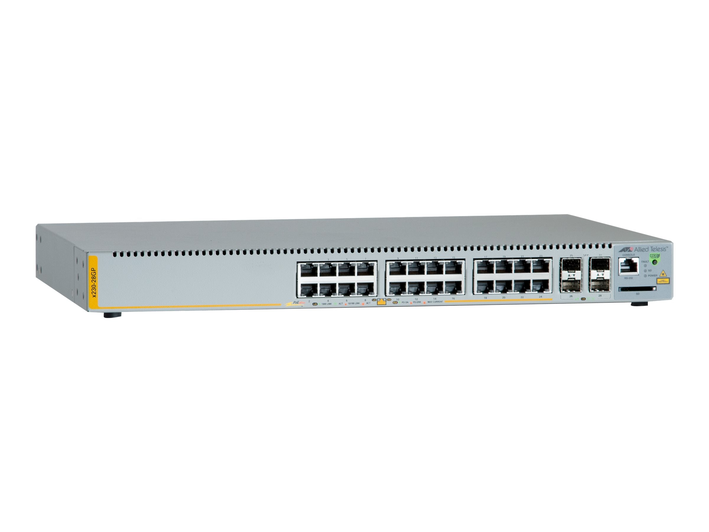 ALLIED TELESIS AT-X230-28GP-50 managed switch Vorderansicht