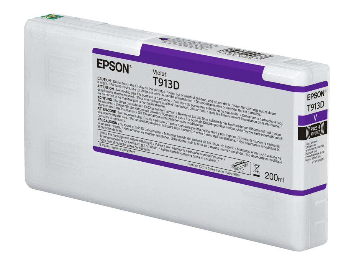 EPSON 5LB T913D Violet Ink Cartridge 200ml - Vorderansicht