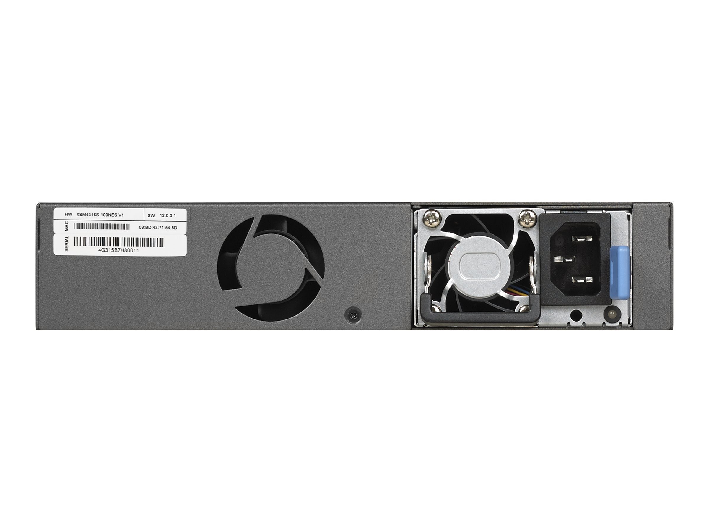 NETGEAR M4300-8X8F Stackable Switch Rückansicht