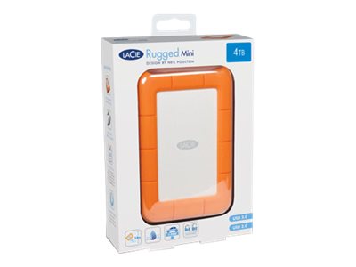 LACIE RUGGED MINI drive 4TB Seitenansicht