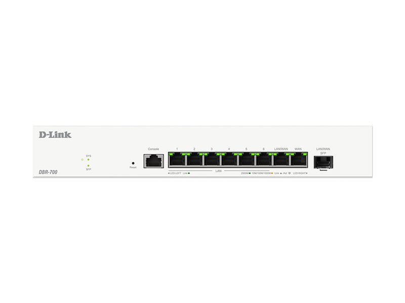D-LINK DBR-700 Business Dual-WAN VPN Router Rückansicht