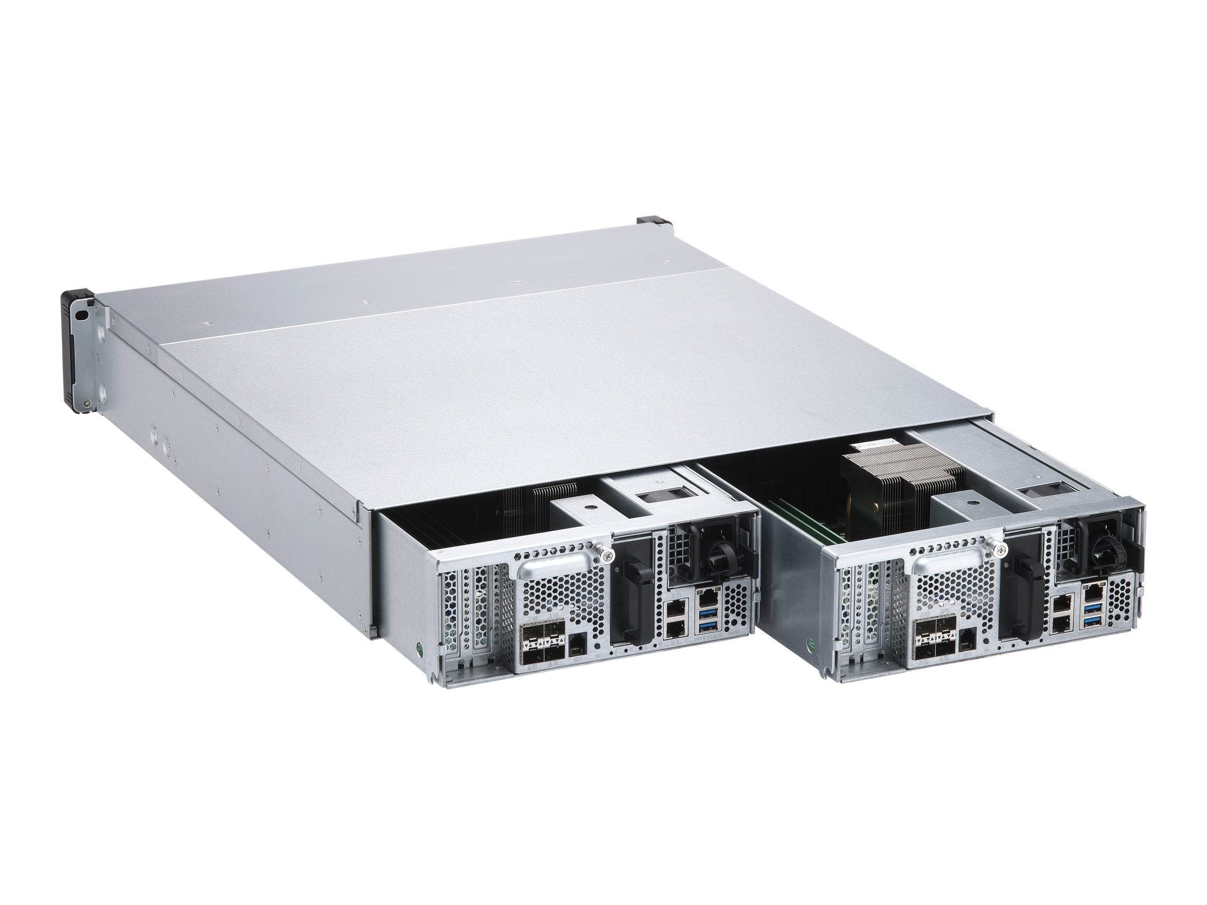 QNAP ES2486dc-2142IT-96G NAS-Server Rückansicht