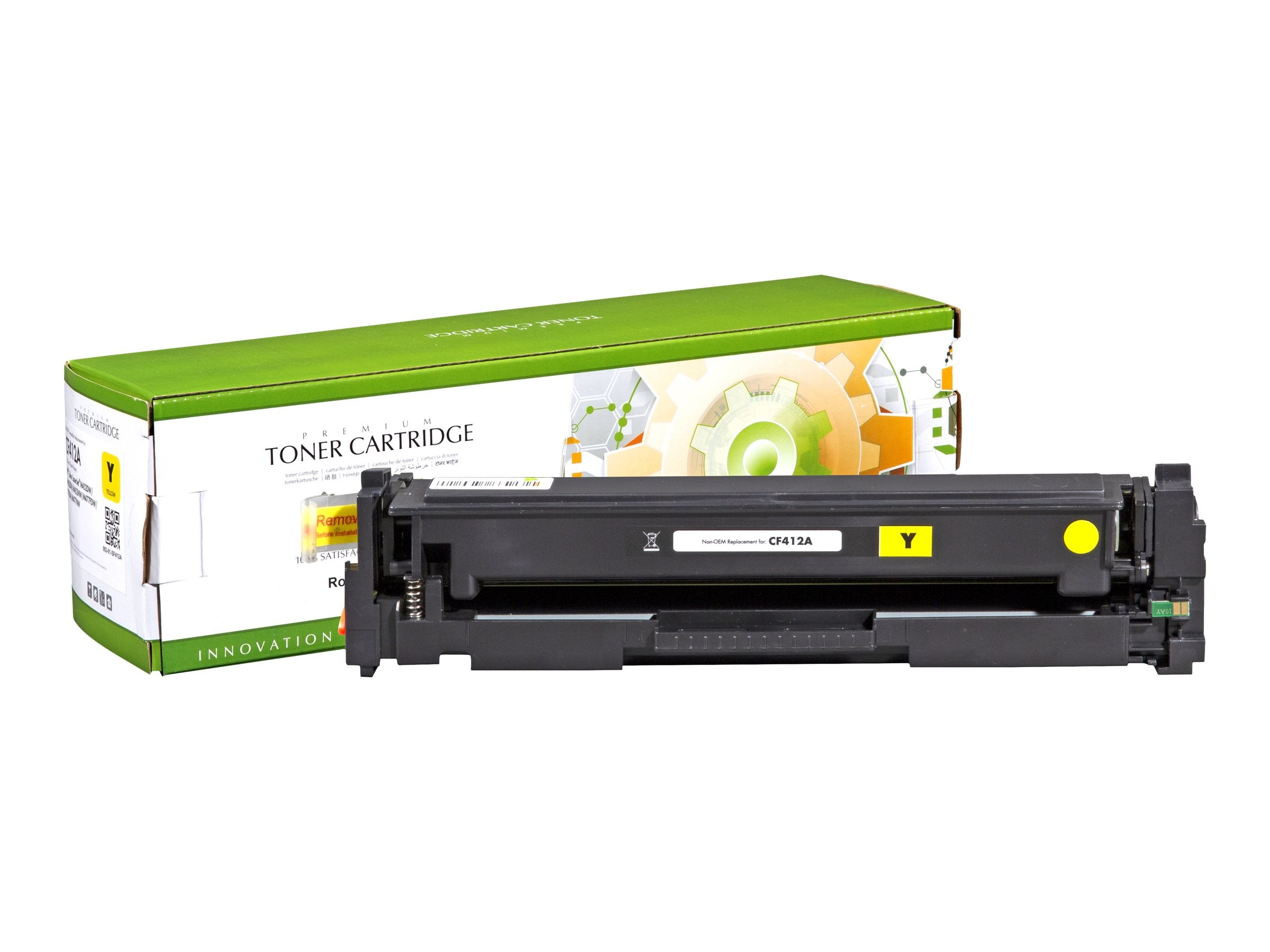 STATIC Tonerpatrone HP CF412A Gelb - Vorderansicht