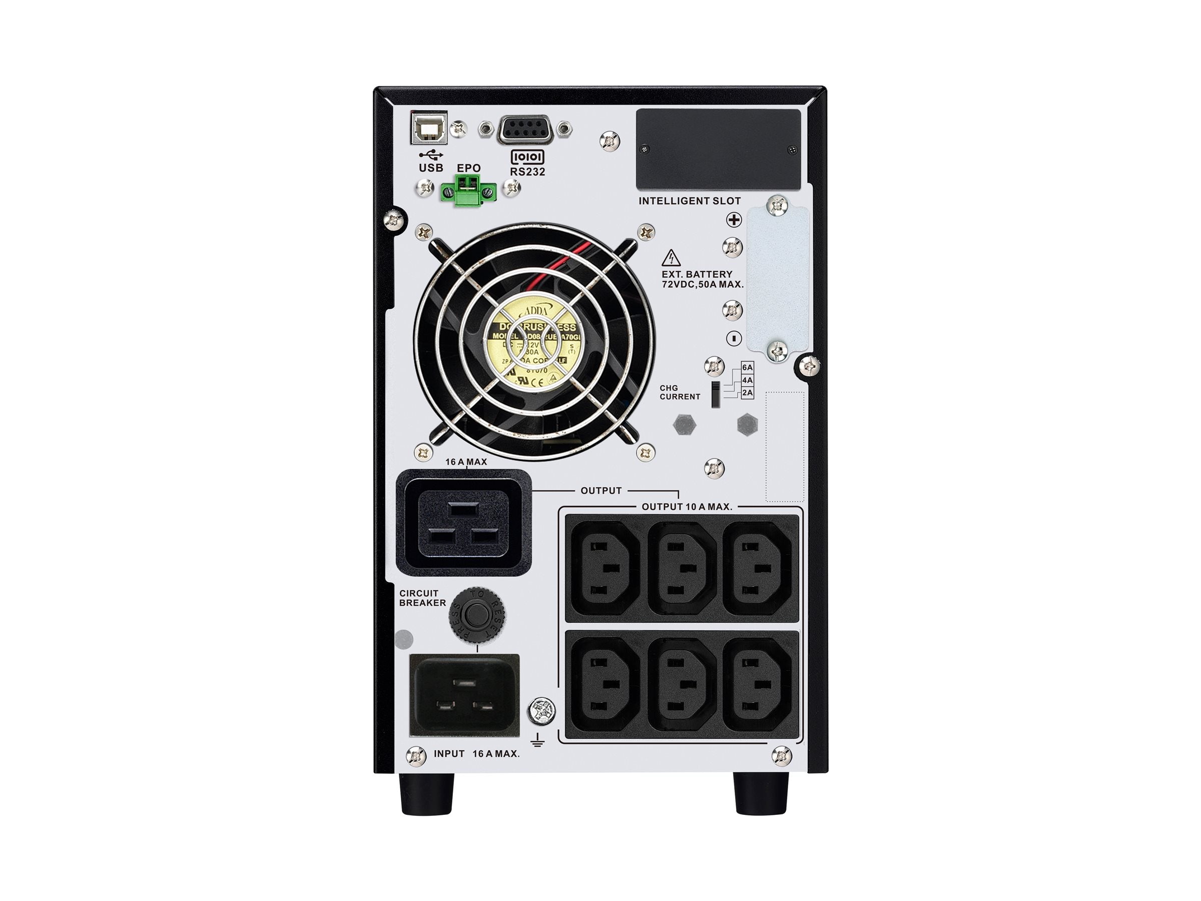 APC Easy UPS On-Line UPS tower extended runtime AC 220/230/240V 2700Watt 3000VA 1-phase lead acid USB serial oc 7 EU BK RAL 7010