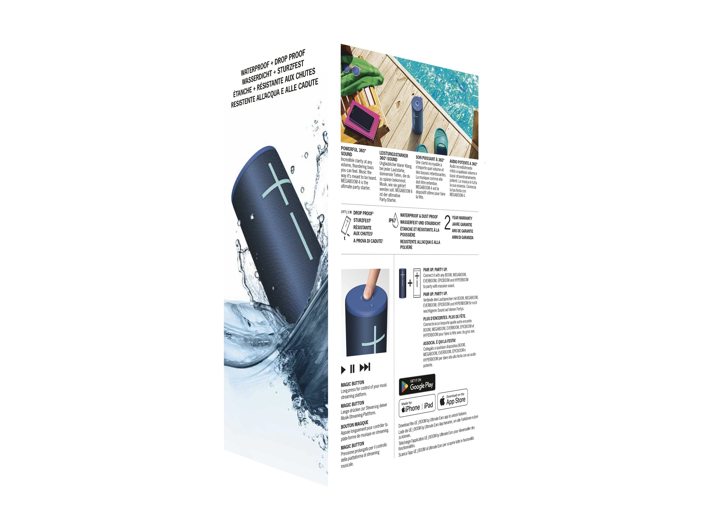 LOGITECH Ultimate Ears MEGABOOM 4 Lautsprecher Verpackung