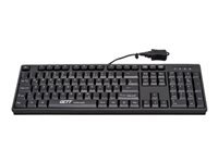 GETT GCQ Cleantype Easy Basic Tastatur mit Kunststoffgehaeuse IP 68 NUM-Block 105 Tasten USB Farbe: schwarz Layout: DE