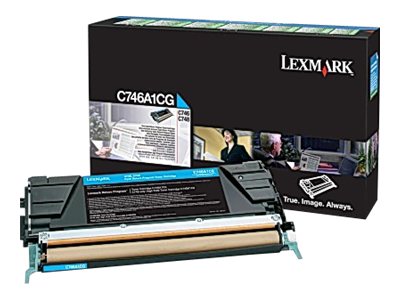 LEXMARK C746, C748 Toner cyan Verpackung