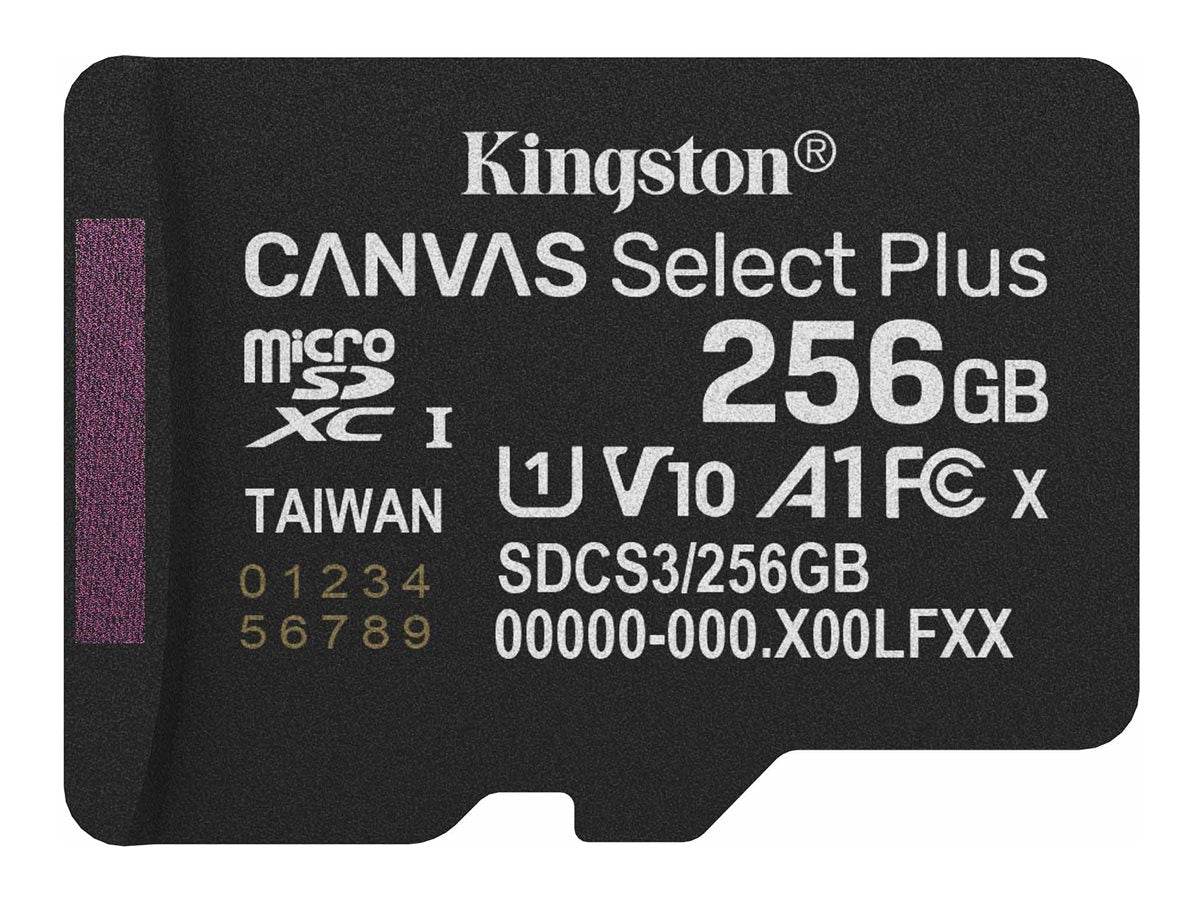 KINGSTON 256GB micSDXC Canvas Select Plus Gen3 Vorderansicht