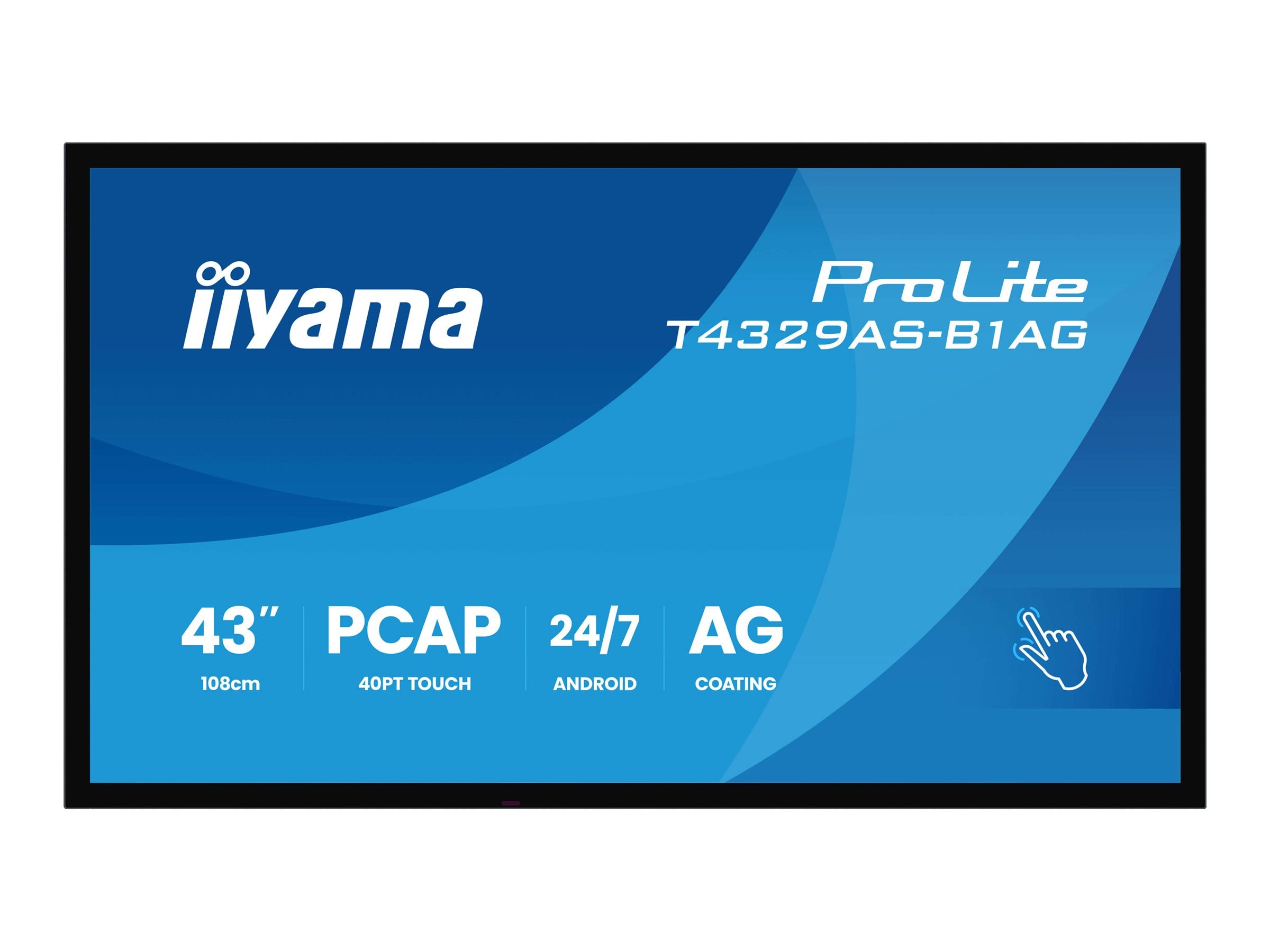 IIYAMA T4329AS-B1AG 43 Zoll All-In-One Interactive Display Vorderansicht