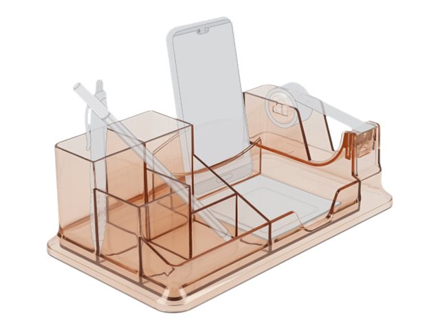 DELOCK Schreibtisch Organizer transparent Detailansicht