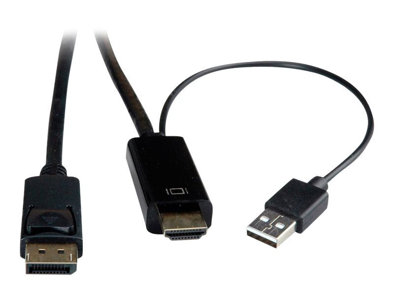 ROLINE HDMI-Kabel UltraHDTV - DisplayPort ST/ST schwarz 1m Detailansicht