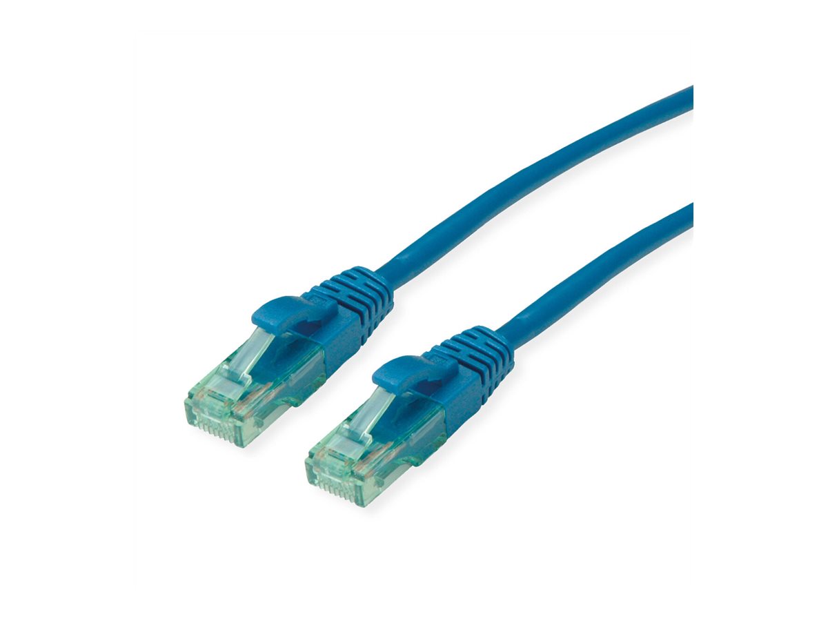 ROLINE RM Patchkabel Kat.6A UTP blau 3m Vorderansicht