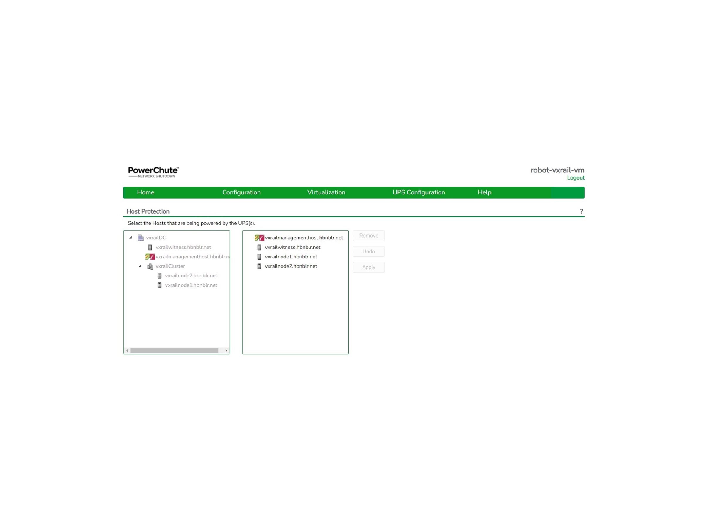 APC PowerChute Network Shutdown Detailansicht