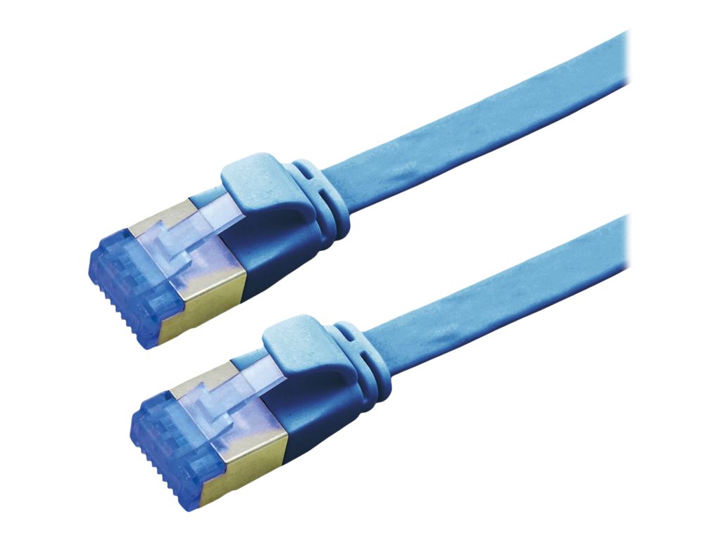 VALUE Patchkabel Kat.6A Class EA FTP extra-flach blau 2m - Vorderansicht