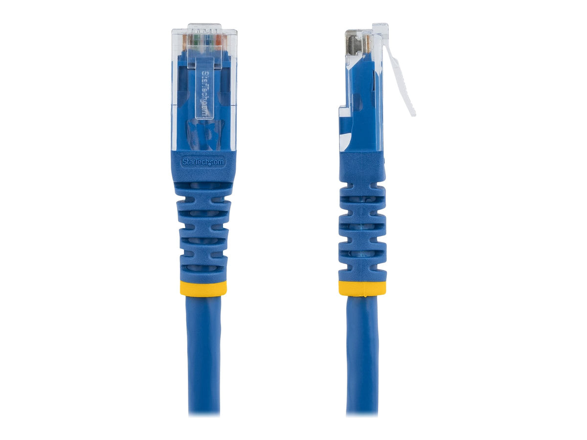 Vorderansicht des STARTECH 6 Ft Blue Cat 6 Molded Patch Cable