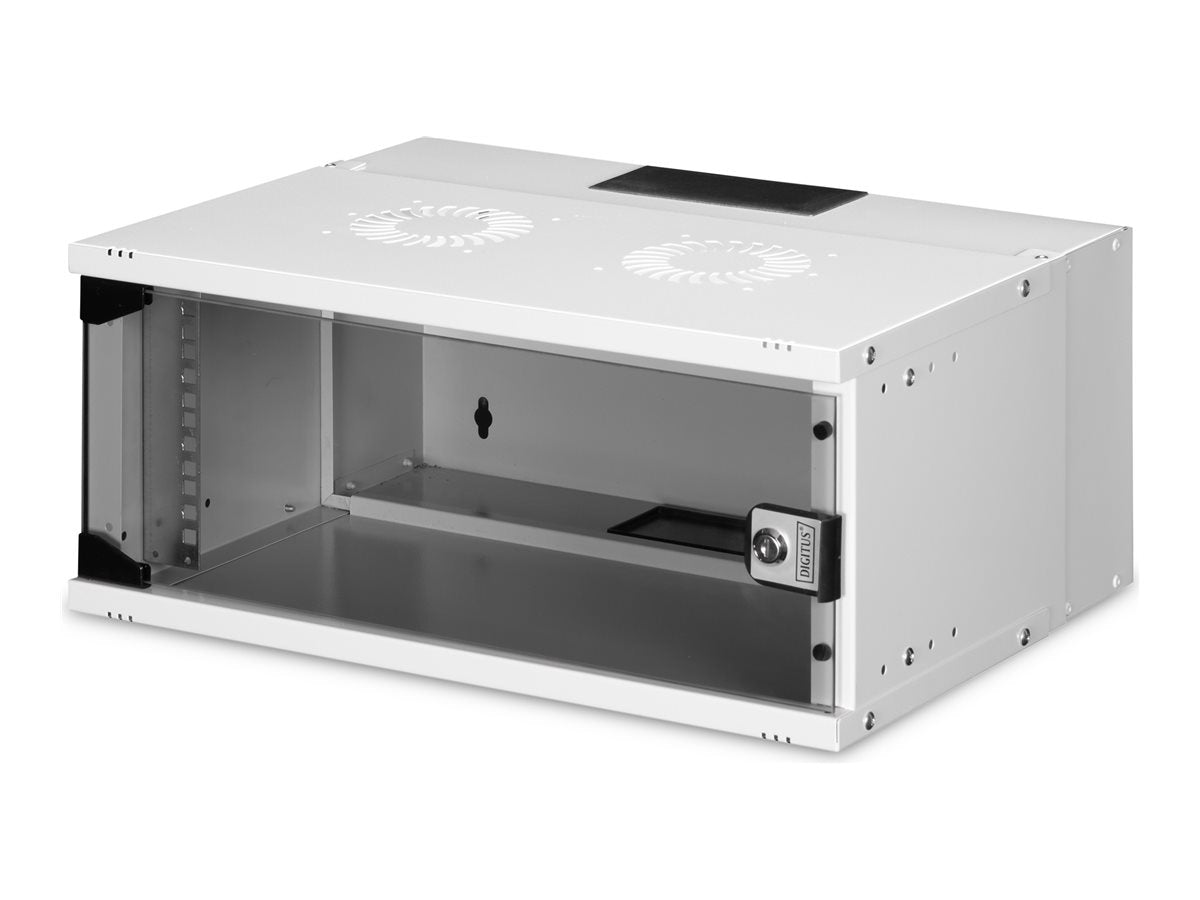 DIGITUS 48,26cm 19Zoll 4U Wandmontage-Schrank Vorderansicht