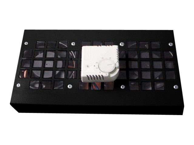 DIGITUS DN-19 FAN-2-WM-T-SW Rack-Lüftereinsatz Vorderansicht