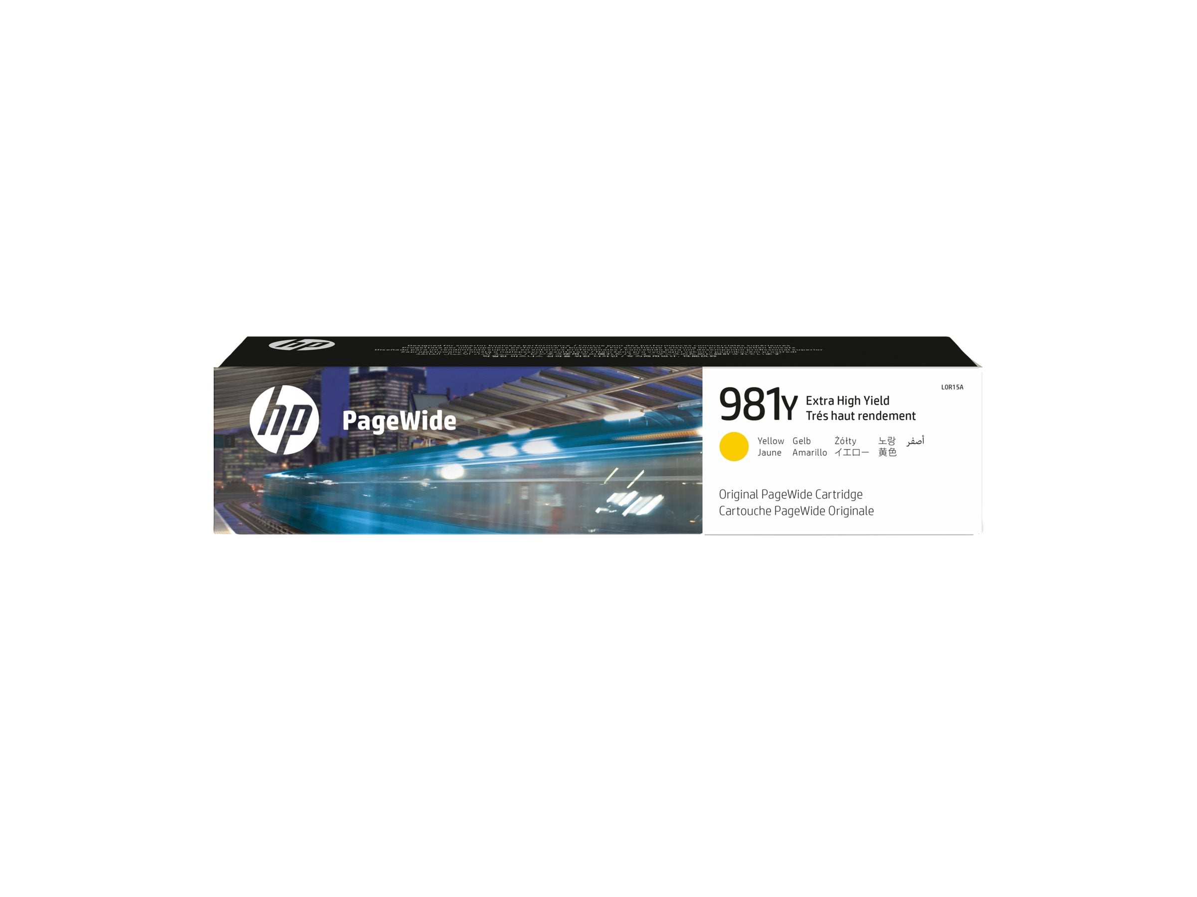 HP 981Y original Extra High Yield Yellow PageWide Cartridge L0R15A - Vorderansicht