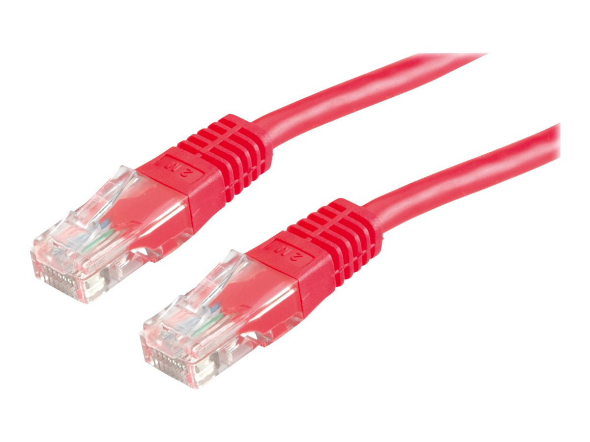VALUE Patchkabel Kat.6 Class E UTP rot 0,5m - Verpackung