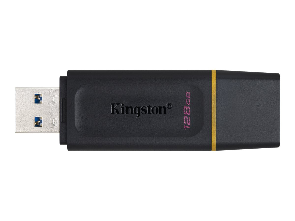 KINGSTON 128GB USB3.2 Gen1 DataTraveler Exodia Black + Yellow Vorderansicht