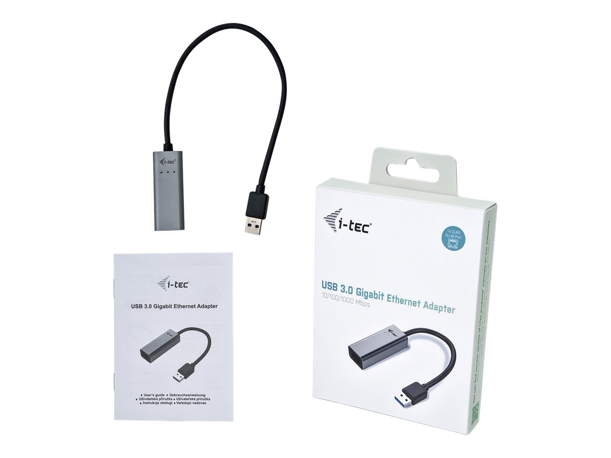 I-TEC USB 3.0 Metal Gigabit Ethernet Adapter Vorderansicht