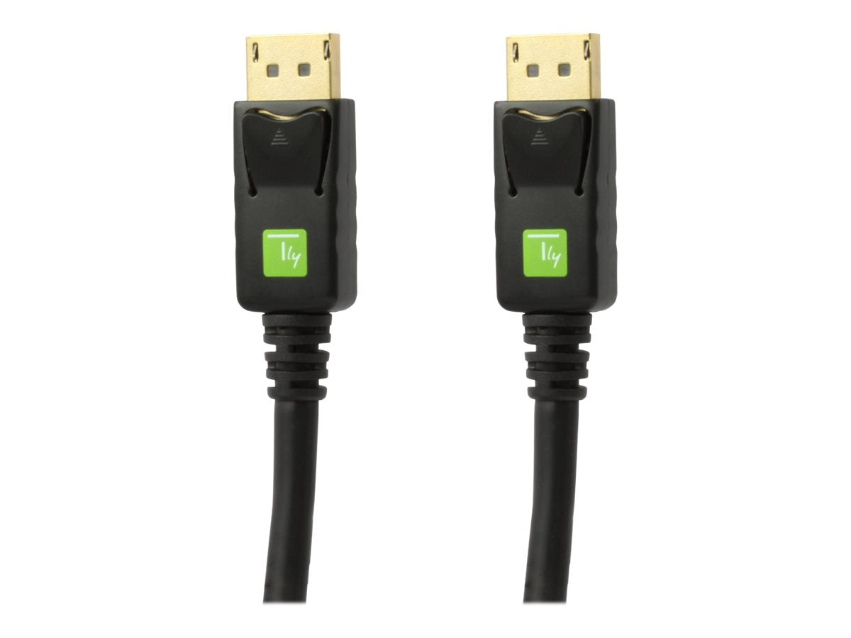 TECHLY DisplayPort 1.2 Anschlusskabel schwarz 0,5m Verpackung
