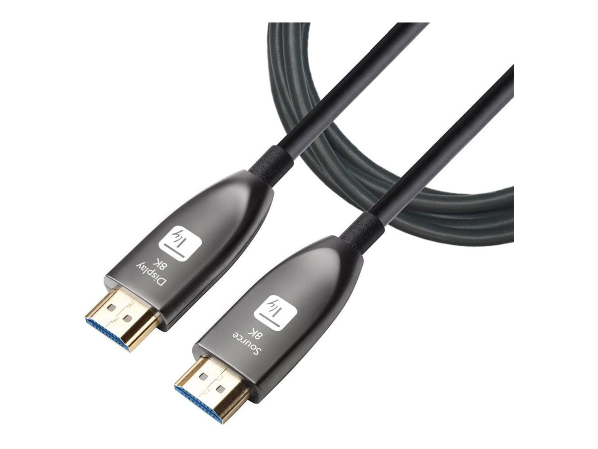 TECHLY HDMI 8K 60Hz AOC LWL Kabel 15m - Vorderansicht