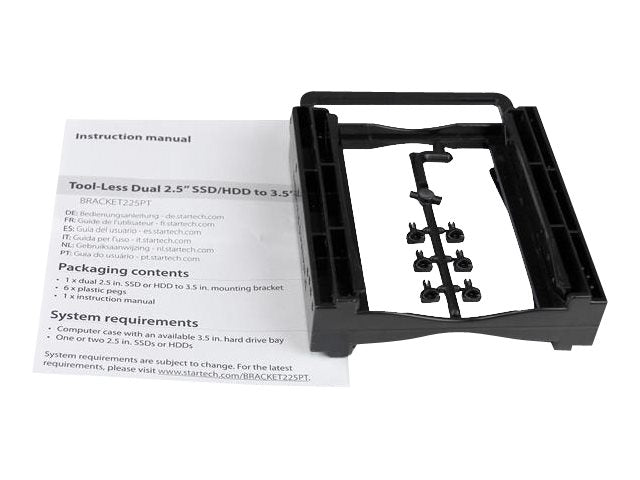 STARTECH.COM Dual 2,5 Zoll SSD/HDD Einbaurahmen Detailansicht