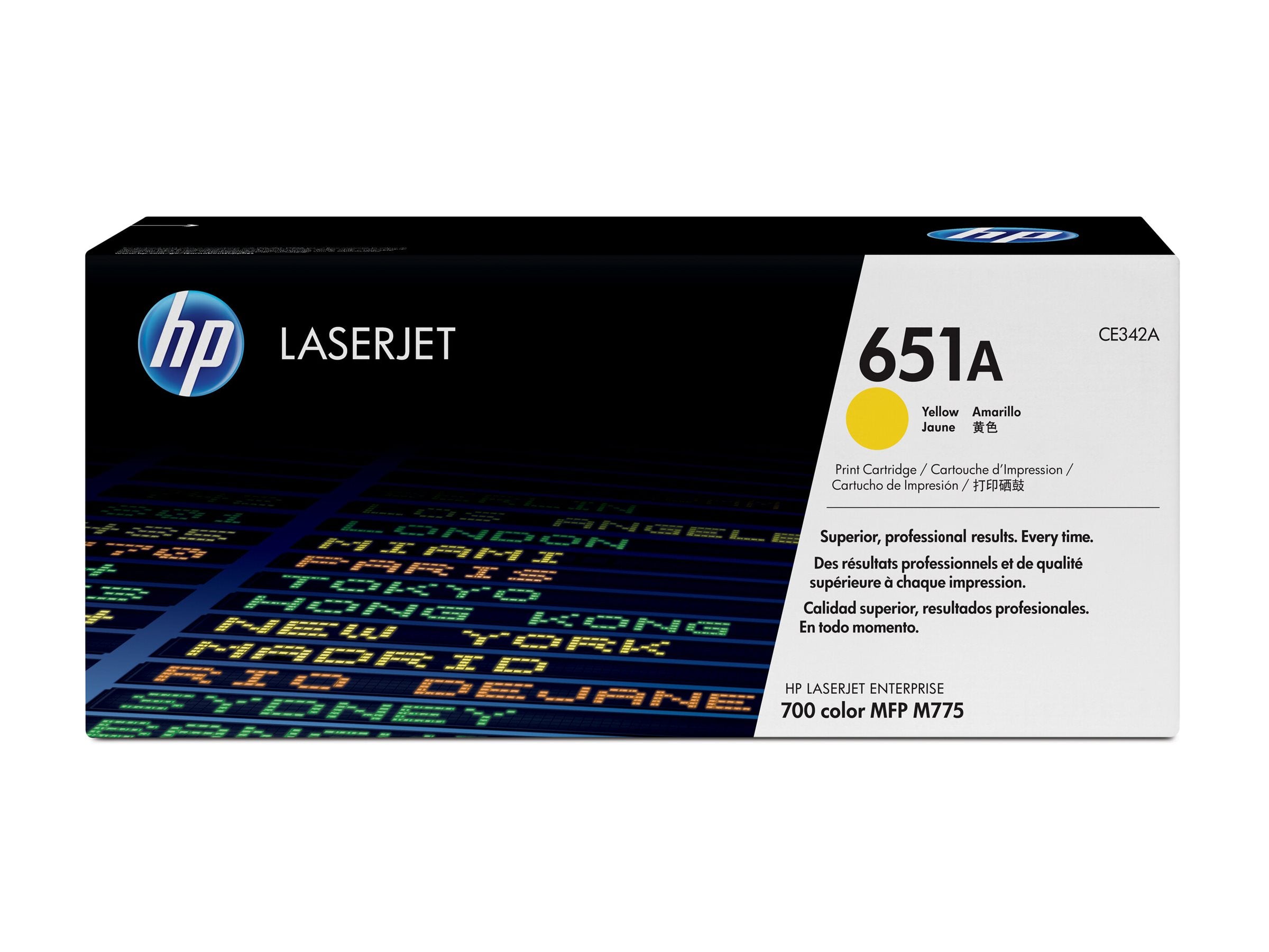 HP 651A Tonerpatrone CE342A gelb Verpackung