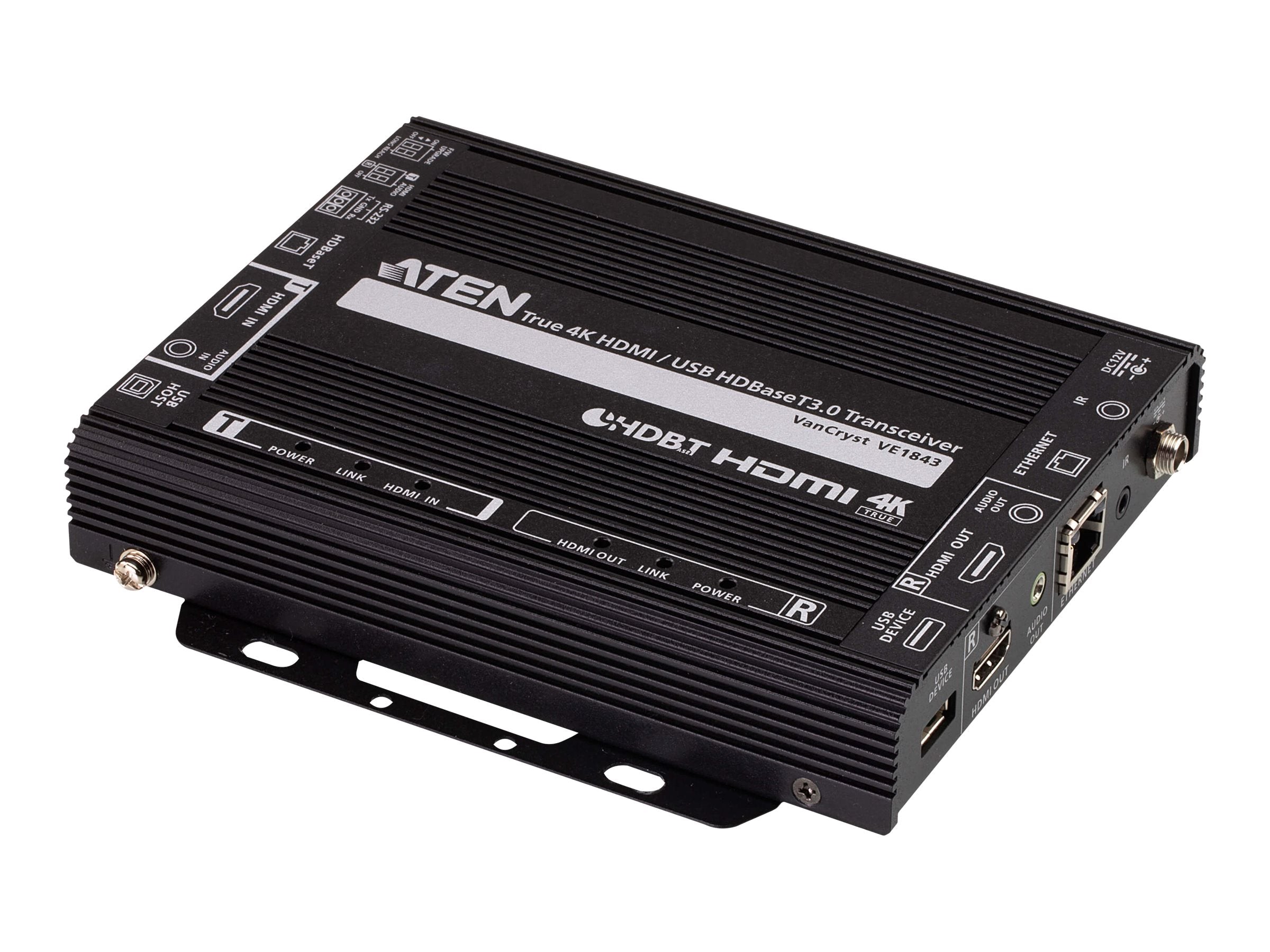 ATEN VE1843 True 4K HDMI USB HDBaseT 3.0 Transceiver Detailansicht