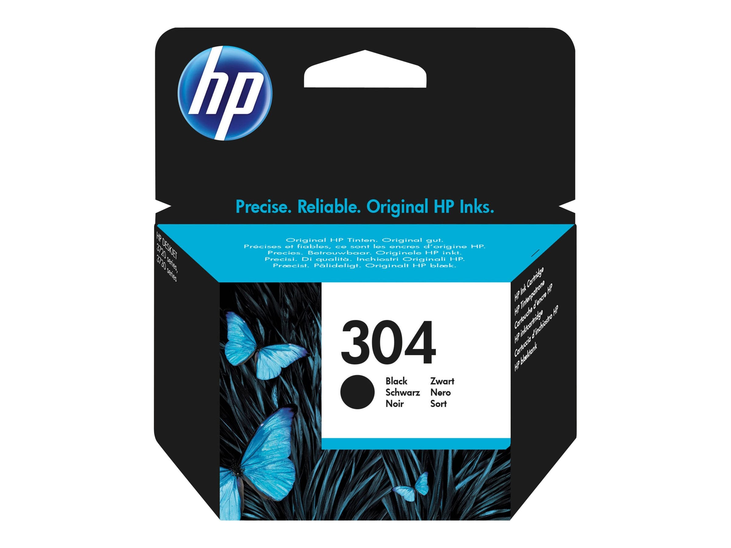 HP 304 original Black Ink cartridge N9K06AE UUS Verpackung