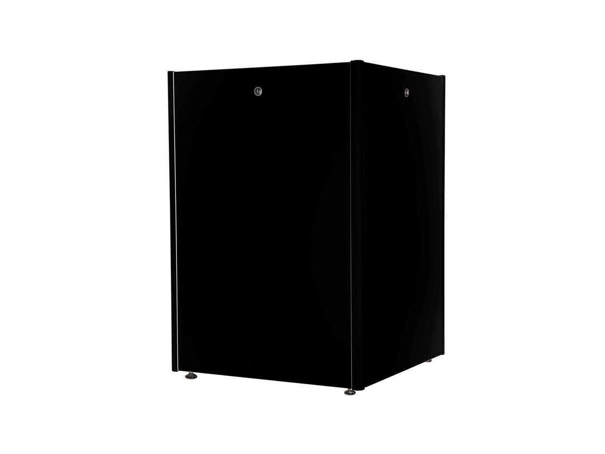ROLINE Netzwerkschrank Basic 48,26cm 19Zoll 22 HE 800x800 BxT Glastür schwarz - Vorderansicht