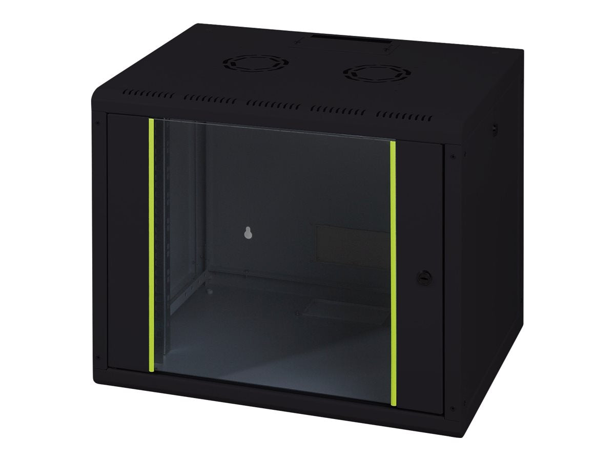 DIGITUS 48,3cm 19Zoll Wandschrank 12HE Vorderansicht