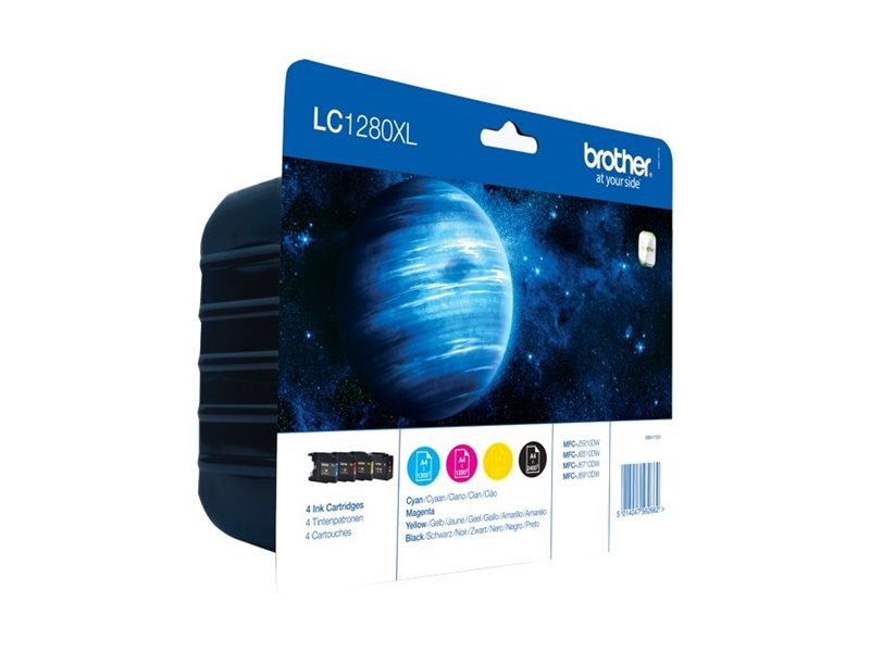 BROTHER LC-1280 Tinte schwarz und dreifarbig Extra hohe Kapazität - Verpackung
