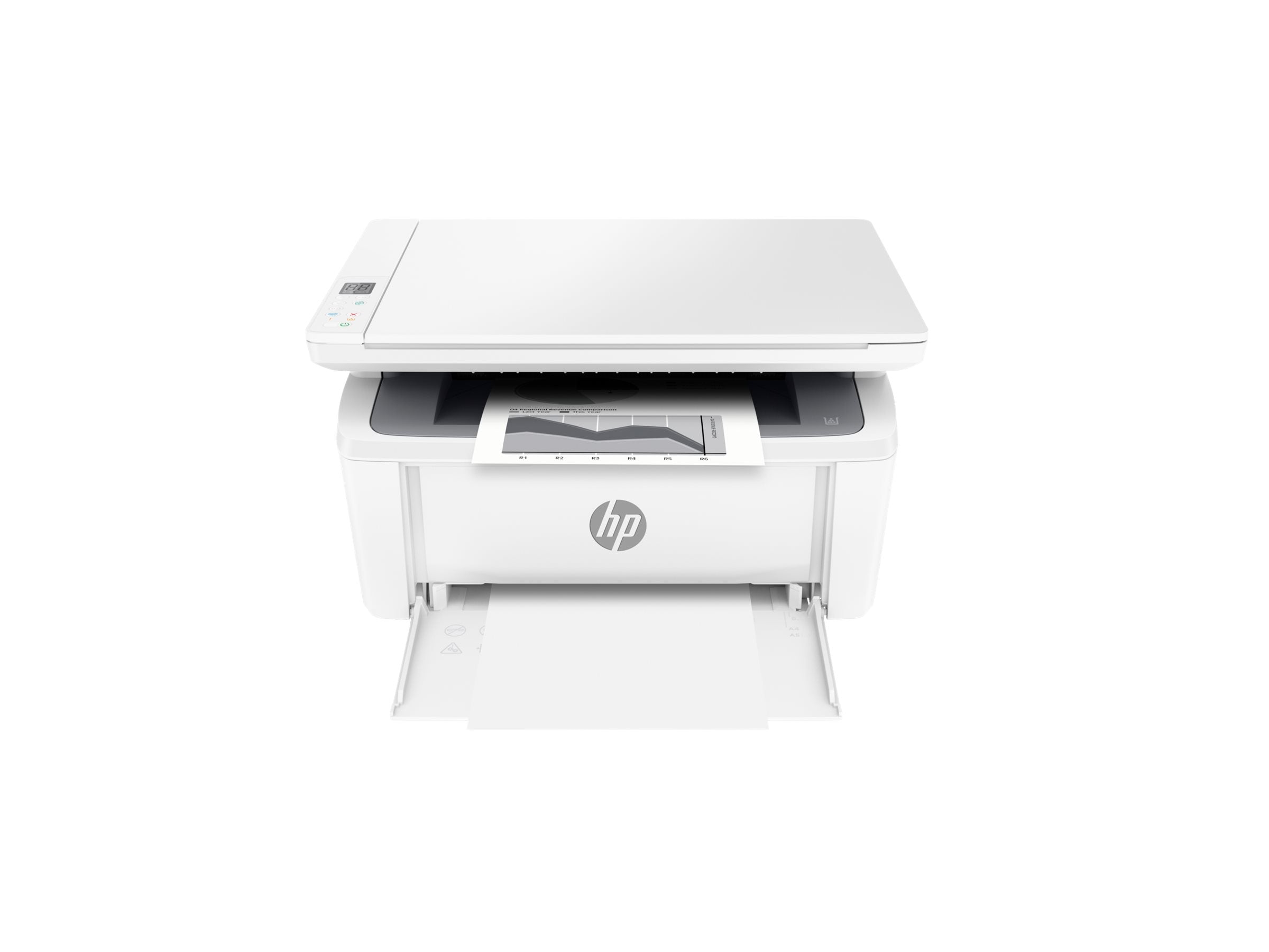HP LaserJet MFP M140w Multifunktionsdrucker Rückansicht