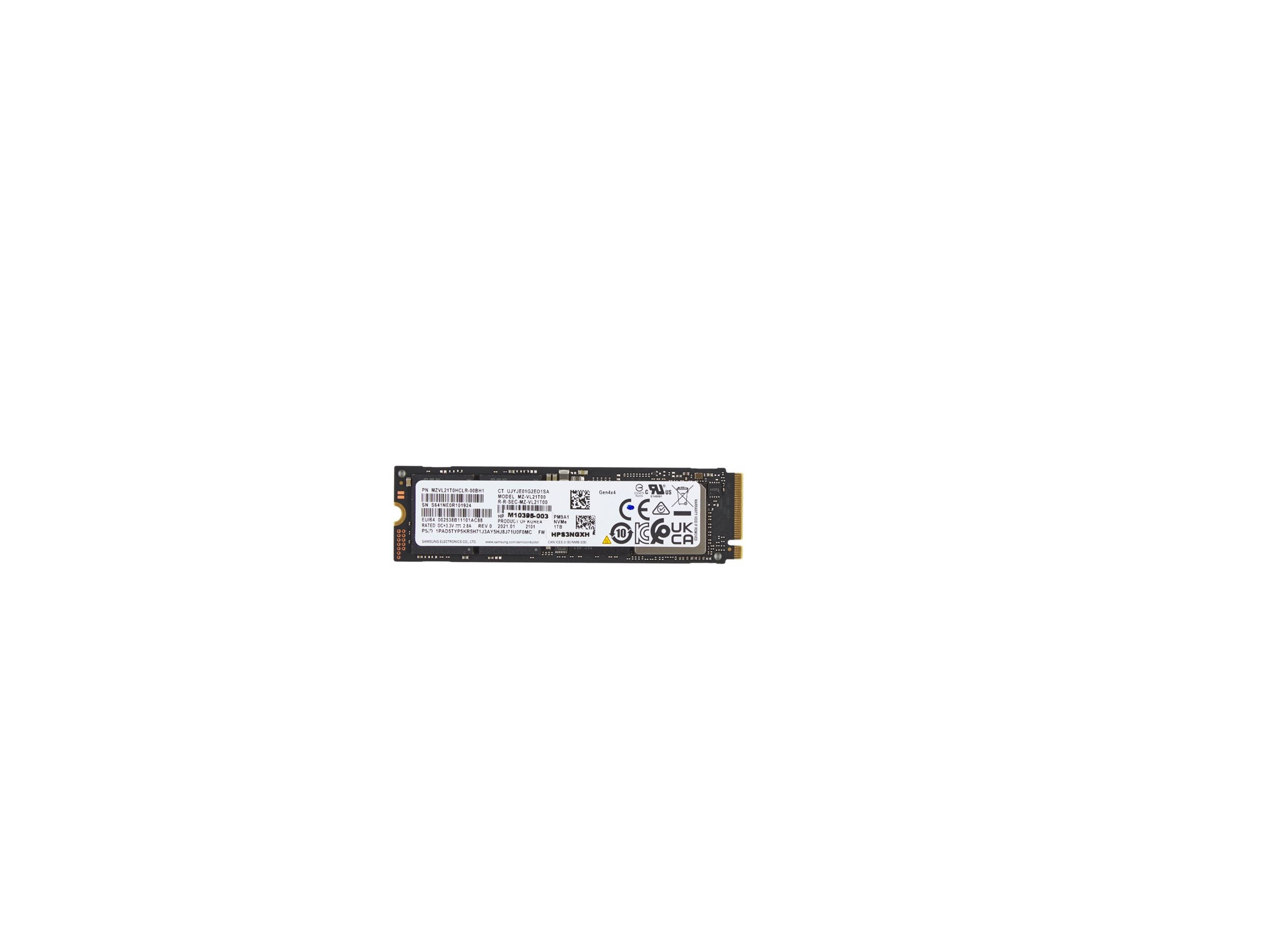 HP 2TB PCIe-4x4 NVMe Solid State Drive Vorderansicht
