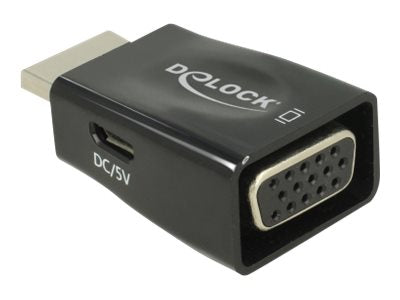 DELOCK Adapter HDMI-A Stecker > VGA Buchse - Vorderansicht