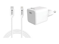 SANDBERG USB-C AC Charger 20W +Lightning 1M