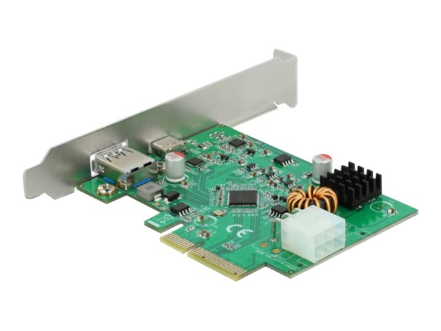 DELOCK PCI Express x4 Karte Vorderansicht