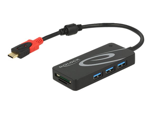 DELOCK Externer USB 3.1 Gen 1 Hub Vorderansicht