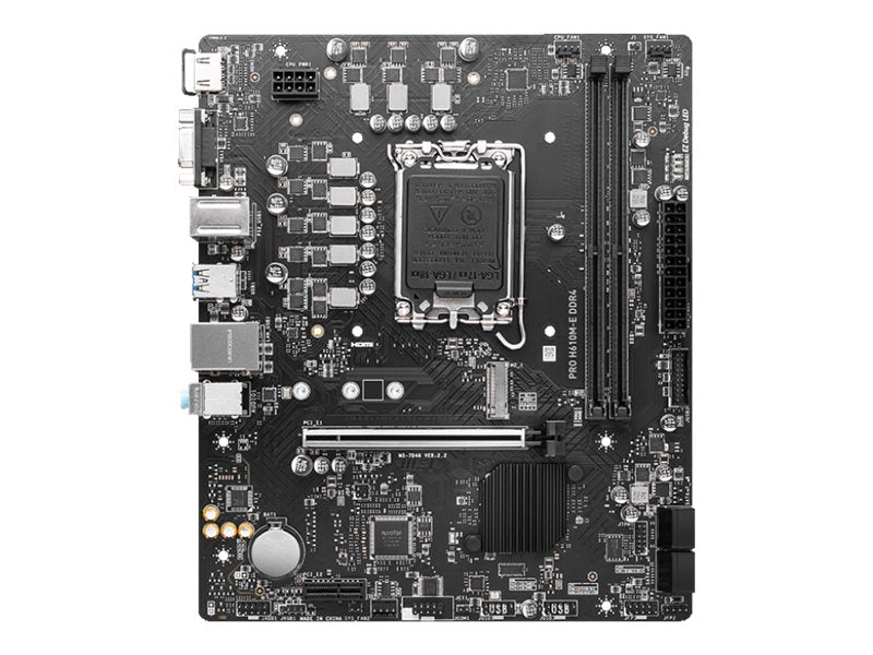 MSI PRO H610M-E DDR4 Motherboard Vorderansicht