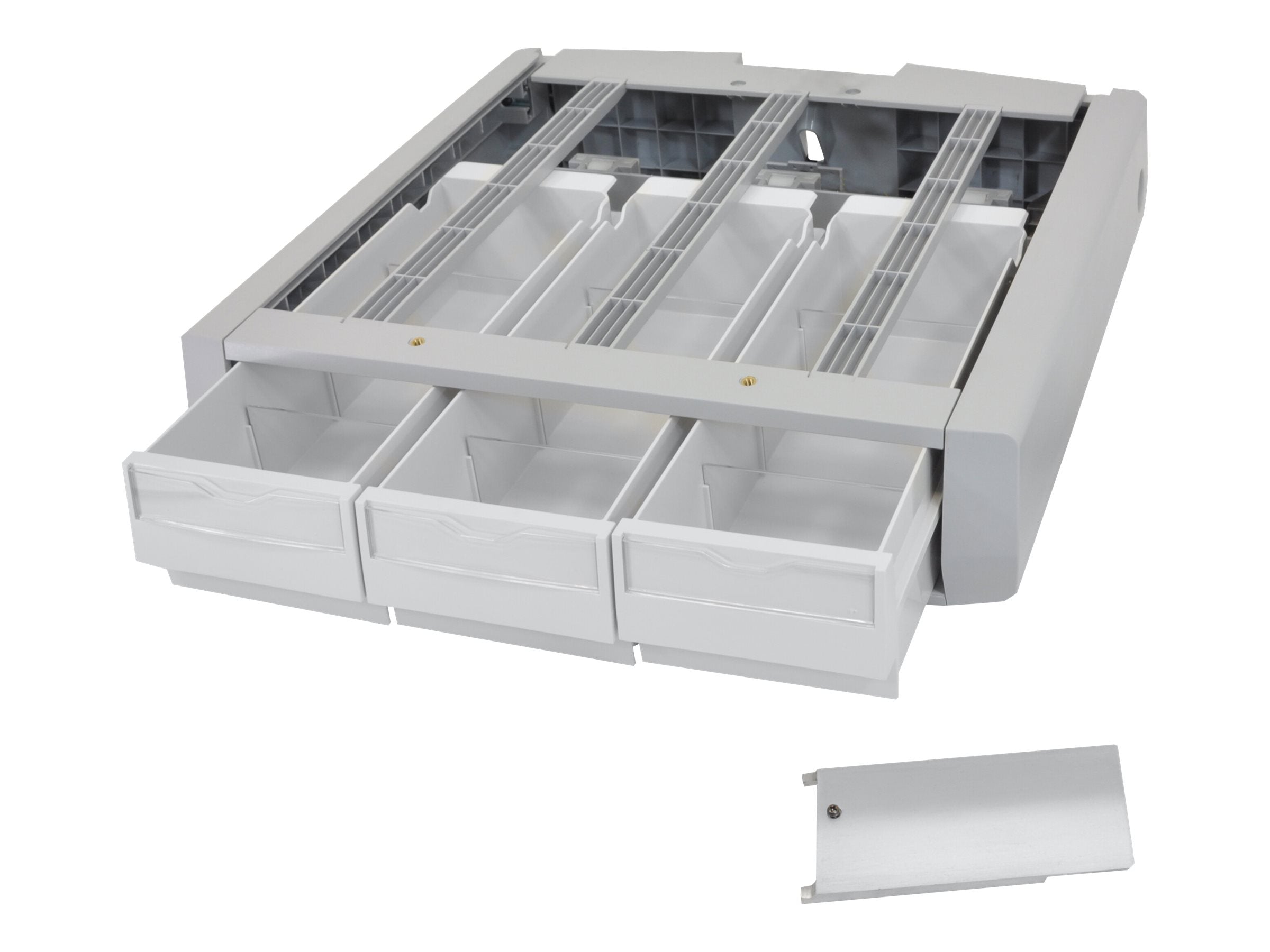 Vorderansicht des ERGOTRON STYLEVIEW SUPPLEMENTAL TRIPLE STORAGE DRAWER